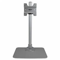 StarTech.com Piedistallo per Monitor LCD LED Schermo Display - Braccio con altezza regolabile/girevole e sistema gestione cavi - Kit montaggio (da tavolo, piedi, chiave inglese, viti, clip cavo) - per display LCD - plastica, acciaio - argento - dimensione schermo: 12"-34"