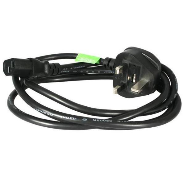 StarTech.com Cavo di Alimentazione da 3 m; Cavo Elettrico da spina UK BS1363 a C13, 10A-250V, Cavo di Alimentazione AC di Ricambio per PC/Monitor/TV/Bollitore - Nero - (PXT101UK3M) - Cavo di alimentazione - IEC 60320 C13 a BS 1363 (M) - 3 m - nero