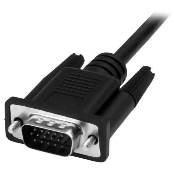 StarTech.com 6ft (2m) USB C to VGA Cable, 1920x1200/1080p USB Type C to VGA Video Active Adapter Cable, Thunderbolt 3 Compatible, Laptop to VGA Monitor/Projector, DP Alt Mode HBR2 Cable - 2m USB-C Video Cable (CDP2VGAMM2MB) - Cavo video / USB - USB-C (M) a HD-15 (VGA) (M) - 2 m - Supporto 1920 x 1200 (WUXGA) - nero - per P/N: TB4CDOCK