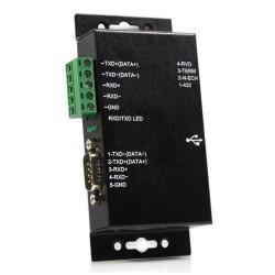 StarTech.com Adattatore seriale 1 porta USB a RS-422/RS-485 in metallo per industria con isolamento - Scheda seriale - USB - RS-422, RS-485 - nero