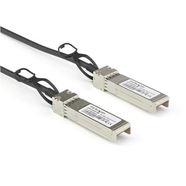 StarTech.com Cavo Twinax con collegamento diretto SFP+ compatibile con Dell EMCDAC-SFP-10G-2M - 2 m (DACSFP10G2M) - Cavo applicazione diretta 10GBase - SFP+ (P) serrato a SFP+ (P) serrato - 2 m - biassiale - passivo