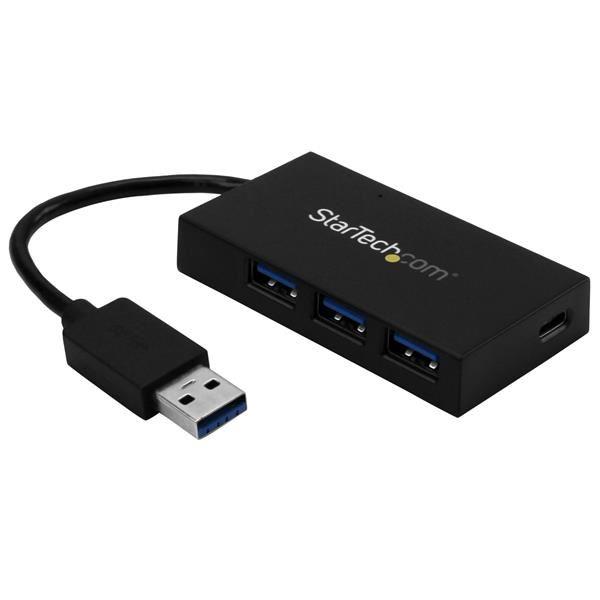 StarTech.com Hub USB a 4 Porte - USB-A a 3x USB-A e 1x USB-C - Include Adattatore di Alimentazione - Hub - 3 x SuperSpeed USB 3.0 + 1 x USB-C - desktop - per P/N: CFASTRWU3C, SDMSDRWU3AC, USB312SAT3CB, USB315CB2M, USBLT1MWS, USBLTM1MBK, USBLTM1MWH