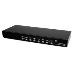 StarTech.com Switch KVM DVI USB a 8 porte montabile a rack 1U - Switch KVM - 8 x KVM port(s) - 1 utente locale - montabile su rack - per P/N: RK2433BKM, RK2537BKM, RK3236BKF, RK4236BKB, RK4242BK24, RK4242BK30, RKQMCAB12V2