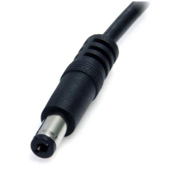 StarTech.com Cavo di alimentazione 5V USB a barilotto tipo M 2m - Cavo di alimentazione - USB (solo alimentazione) (M) a jack da 5,5 mm CC (M) - 2 m - stampato - nero