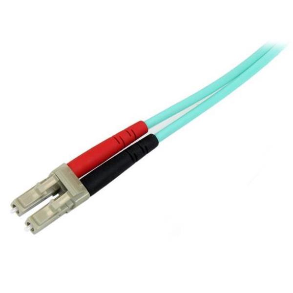 StarTech.com Cavo di rete patch in fibra ottica duplex multimodale LSZH 50/125 OM3 da 3m 10 Gb LC-LC - Acqua (A50FBLCLC3) - Cavo patch - LC multi-mode (M) a LC multi-mode (M) - 3 m - fibra ottica - duplex - 50 / 125 micron - OM3 - senza alogeni - aqua - per P/N: J9152AST, MASFP10GBSR, SFP10GBLRMST, SFP10GBSRST, SFP10GSRSST, SFP10GSRXST