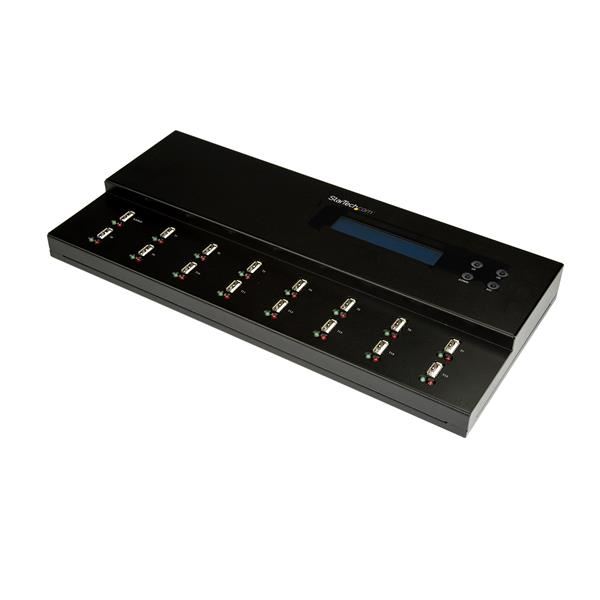StarTech.com Duplicatore ed Eraser autonomo per unità di memoria Flash 1:15 - Clonatore USB Flash - Duplicatore unità USB - 15 alloggiamenti - Compatibile TAA