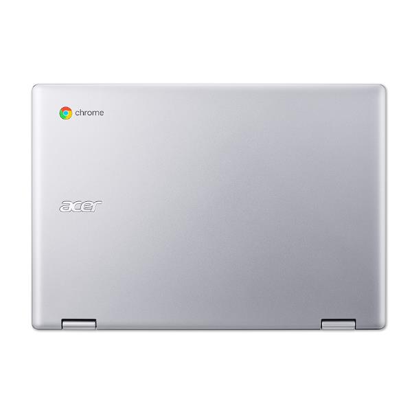 Acer Chromebook Spin 311 CP311-2HN-C9S9 - Design ruotabile - Intel Celeron N4020 / 1.1 GHz - Chrome OS - UHD Graphics 600 - 4 GB RAM - 64 GB eMMC - 11.6" AHVA touchscreen 1366 x 768 (HD) - Wi-Fi 5 - argento puro - tast: italiana