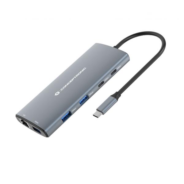 Conceptronic DONN06G - Docking station - USB-C 3.1 Gen 1 - HDMI - GigE