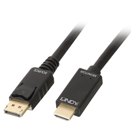 Lindy - Cavo adattatore - DisplayPort maschio a HDMI maschio - 2 m