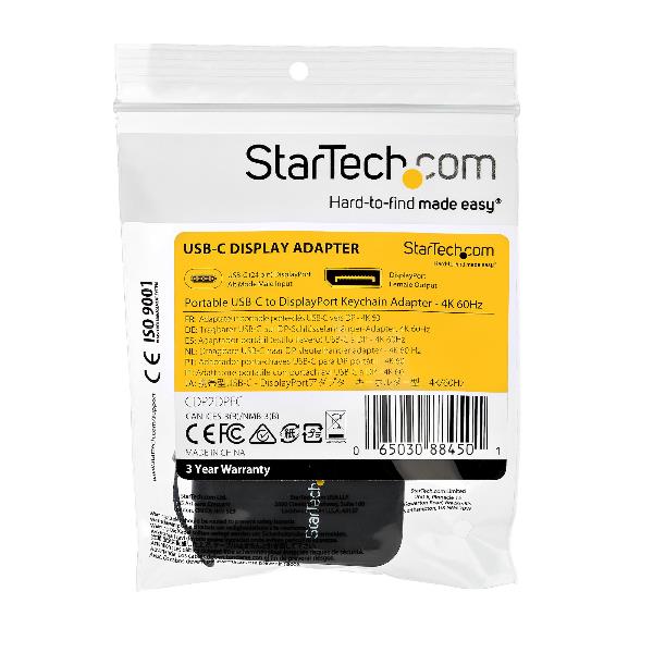 StarTech.com Adattatore portatile USB-C a DisplayPort con portachiavi …