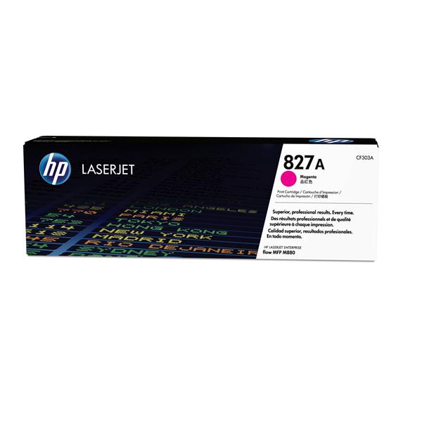 HP 827A - Magenta - originale - LaserJet - cartuccia toner (CF303A) - per Color LaserJet Managed Flow MFP M880; LaserJet Enterprise Flow MFP M880