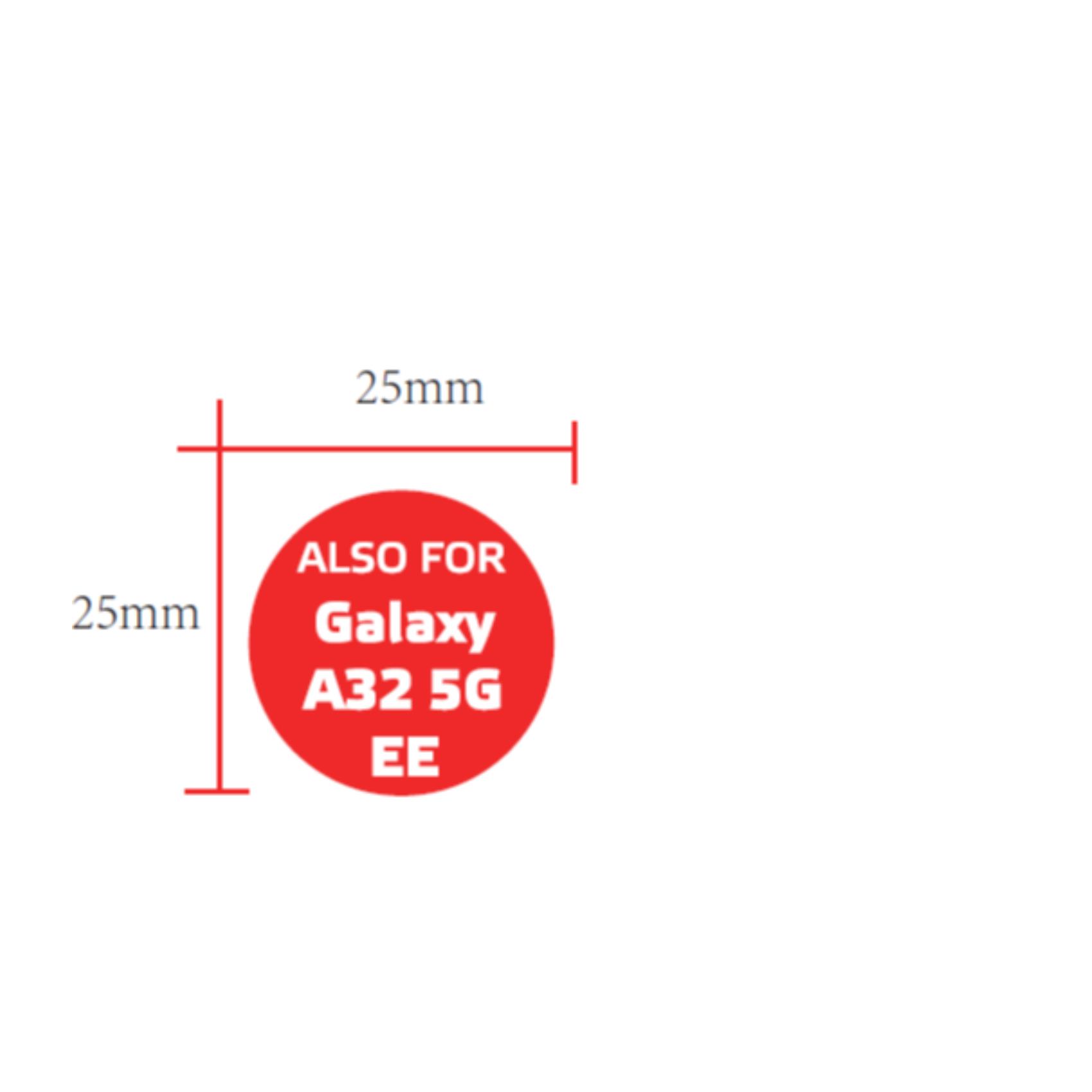 Celly Full Glass - Protezione per schermo per telefono cellulare - vetro - colore telaio nero - per Samsung Galaxy A32 5G