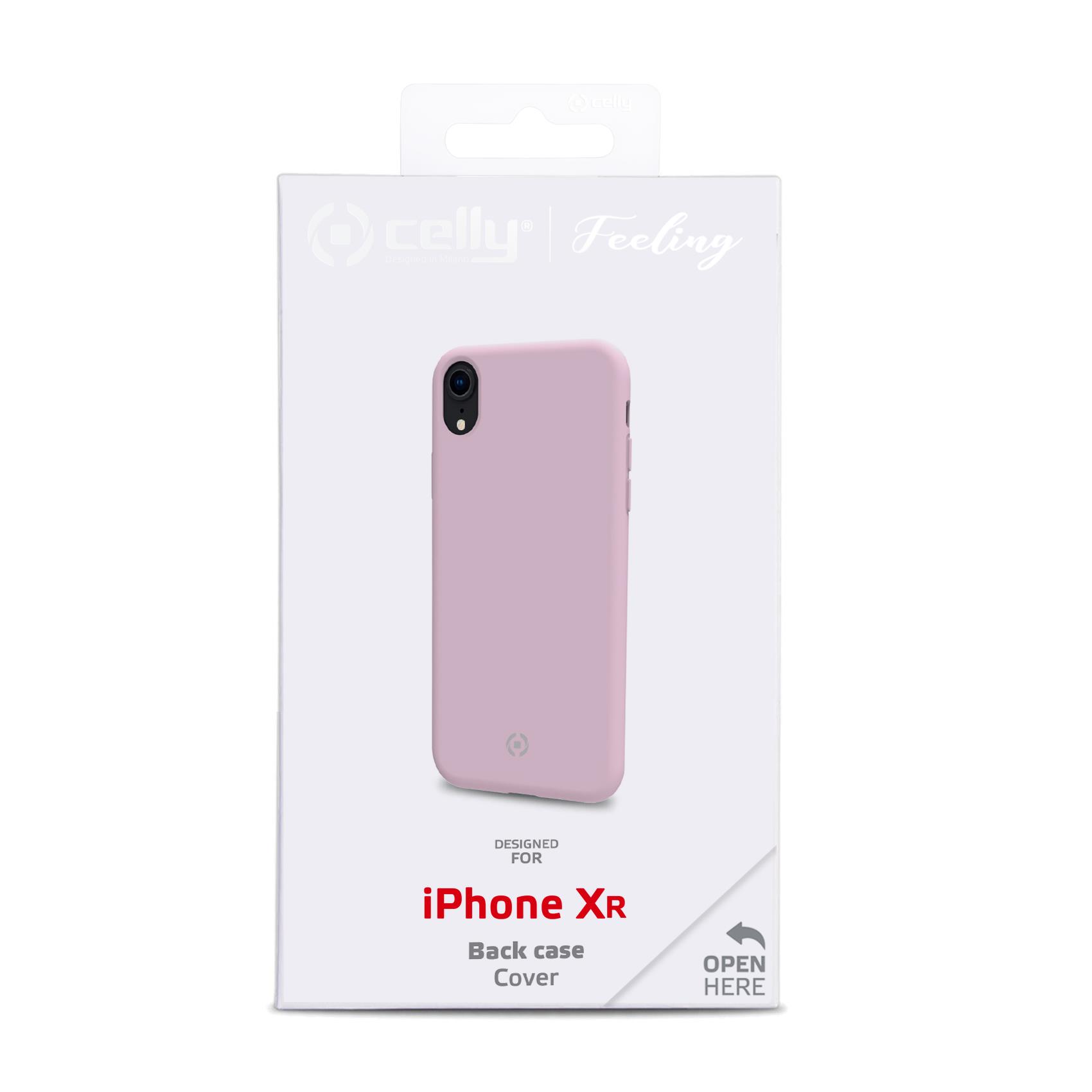 Celly FEELING FEELING998PK - Cover per cellulare - silicone liquido - rosa - per Apple iPhone XR