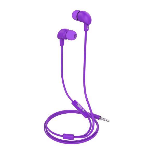 Celly UP600 - Auricolari con microfono - in-ear - cablato - jack 3,5 mm - viola