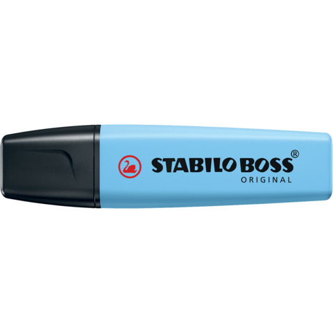 STABILO BOSS ORIGINAL Pastel - Evidenziatore - blu breezy - inchiostro base acqua - 2-5 mm