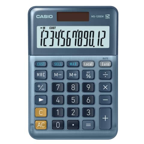 Casio MS-120EM - Calcolatrice da tavolo - 12 …