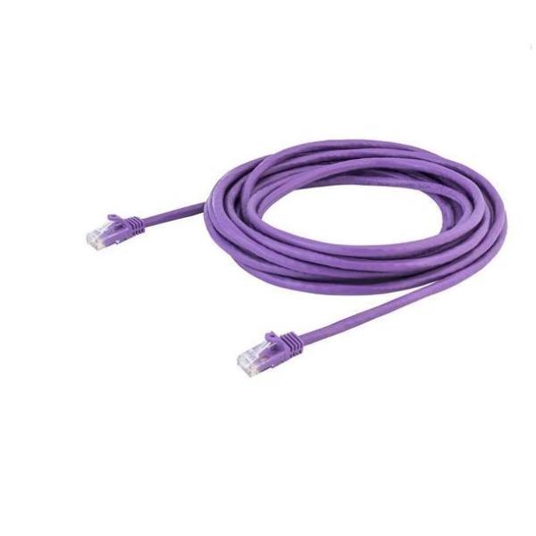 StarTech.com Cavo di Rete Viola da 5m Cat6 UTP Ethernet Gigabit RJ45 Antigroviglio - 5m - Cavo patch - RJ-45 (M) a RJ-45 (M) - 5 m - CAT 6 - antiaggrovigliamento - viola