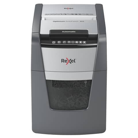 Rexel Optimum AutoFeed+ 90X - Distruggidocumenti - taglio incrociato - 4 x 28 mm - P-4