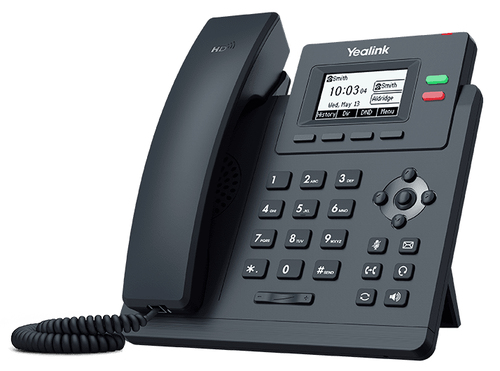 Yealink SIP-T31P - Telefono VoIP - 5 vie capacità di chiamata - SIP, SIP v2, SRTP - 2 righe - grigio classico