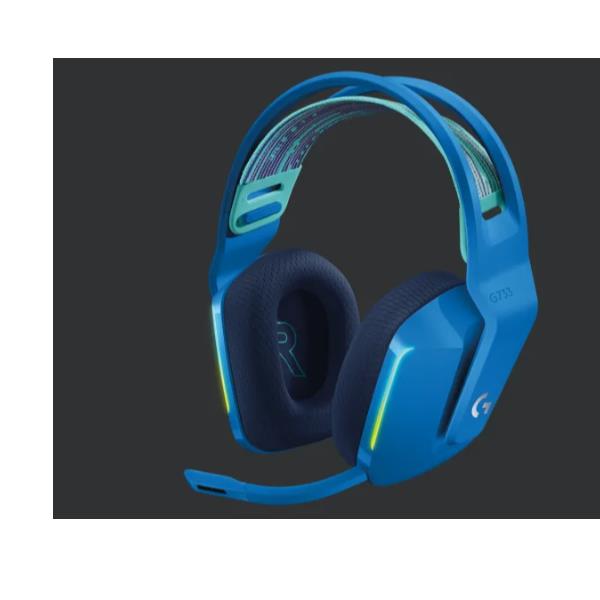 Logitech G G733 LIGHTSPEED Wireless RGB Gaming Headset - Cuffie con microfono - dimensione completa - 2,4 GHz - senza fili - blu