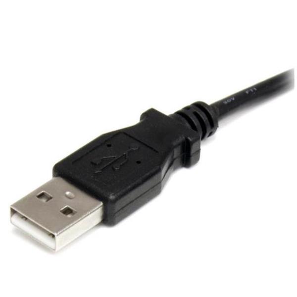 StarTech.com Cavo di alimentazione 5V USB a barilotto tipo H 90 cm - Cavo alimentazione / USB - USB (solo alimentazione) (M) a cavo CC da 3,4 mm (M) - 91 cm - stampato - nero