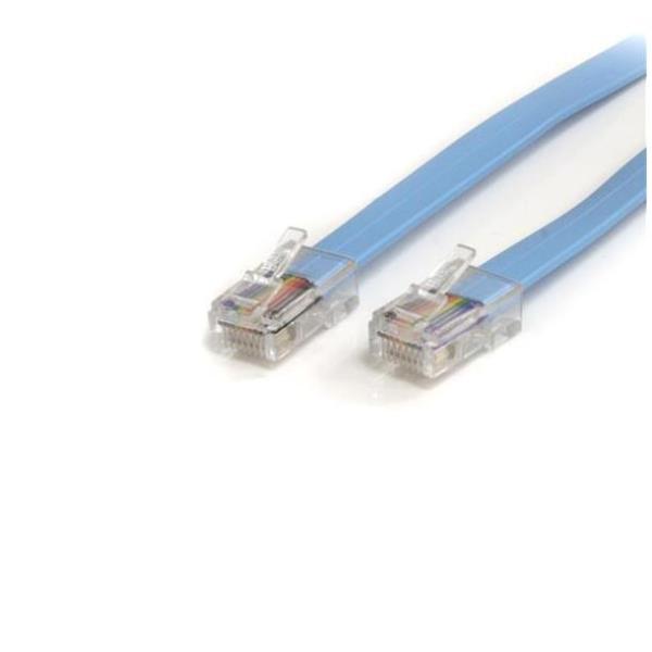 StarTech.com Cavo rollover/console Cisco 1,8 m - Ethernet RJ45 M/M - Cavo di rete - RJ-45 (M) a RJ-45 (M) - 1.8 m - stampato, piatto - blu
