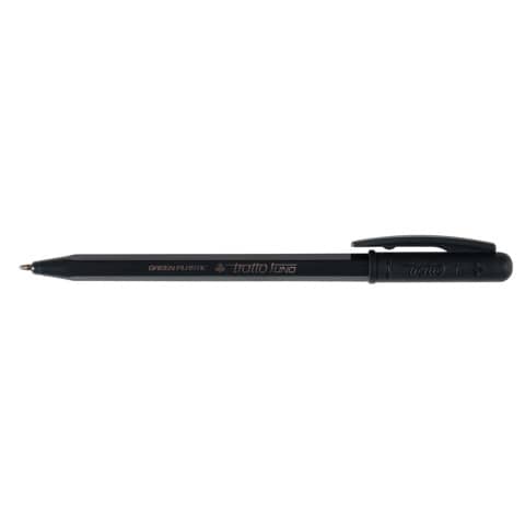 tratto 1Uno - Penna a sfera - nero - 1 mm - medio - retrattile (pacchetto di 50)