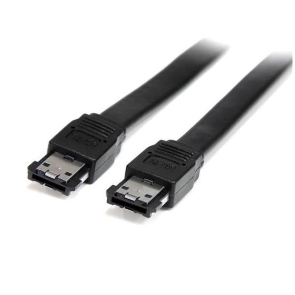 StarTech.com Cavo Schermato esterno eSATA da 1,8m - M/M - Cavo eSATA - Serial ATA 150 - eSATA (M) a eSATA (M) - 1.8 m - nero - per P/N: S351BMU33ET, S351BMU33ETG, SATDOCK5U3ER, SDOCKU313E, SDOCKU33EBV, SDOCKU33EF