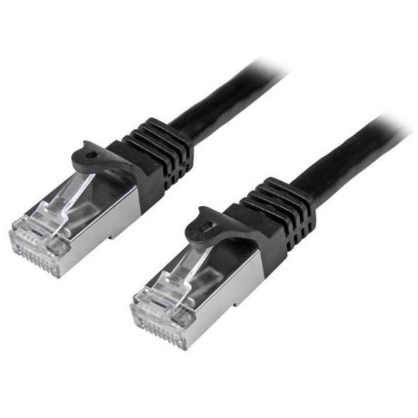 StarTech.com Cavo di rete Cat6 Ethernet Gigabit - Cavo Patch RJ45 SFTP da 50 cm - Nero - Cavo patch - RJ-45 (M) a RJ-45 (M) - 50 cm - SFTP / 50 micron - CAT 6 - stampato, antiaggrovigliamento - nero