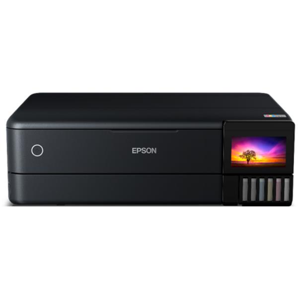 Epson EcoTank ET-8550 - Stampante multifunzione - colore - ink-jet - ricaricabile - A3 (supporti) - fino a 16 ppm (stampa) - USB, LAN, host USB, Wi-Fi(ac) - nero
