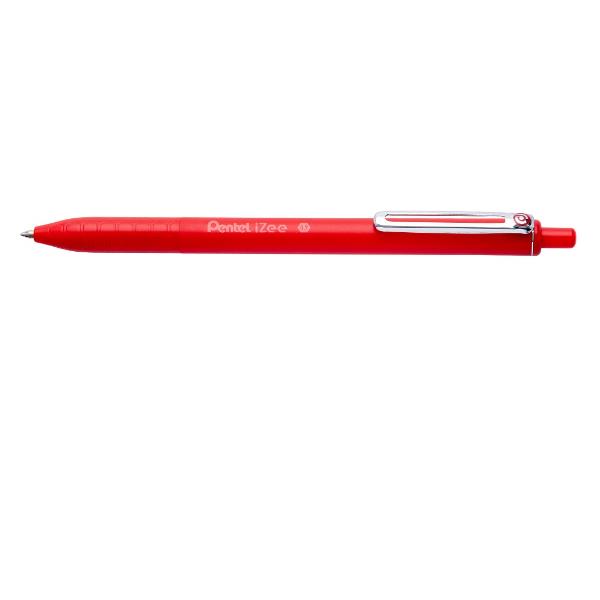 Pentel iZee - Penna a sfera - rosso - inchiostro a base olio - 0.7 mm - retrattile