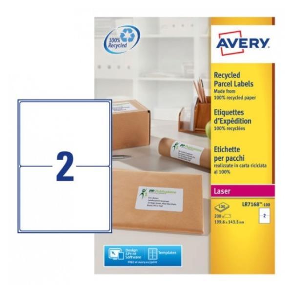 Avery QuickPEEL Recycled Labels - Adesivo permanente - …
