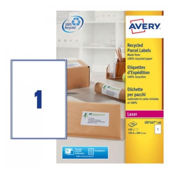 Avery QuickPEEL Recycled Labels LR7167 - Adesivo permanente …