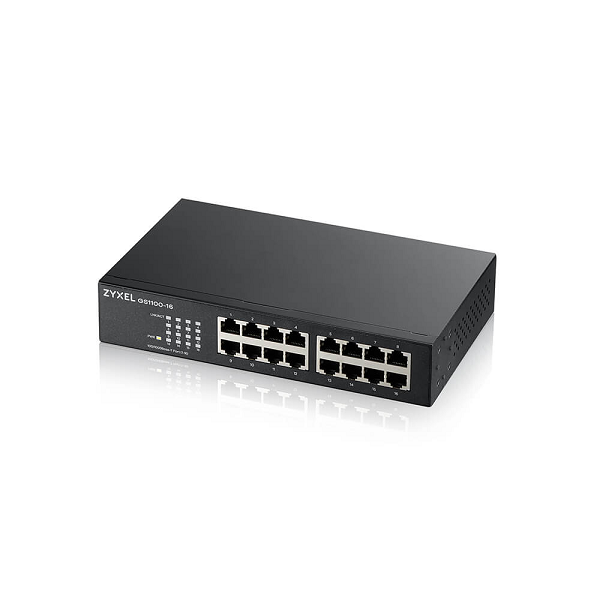Zyxel GS-1100-16 V3 - Switch - 16 x 10/100/1000 - desktop, montabile su rack