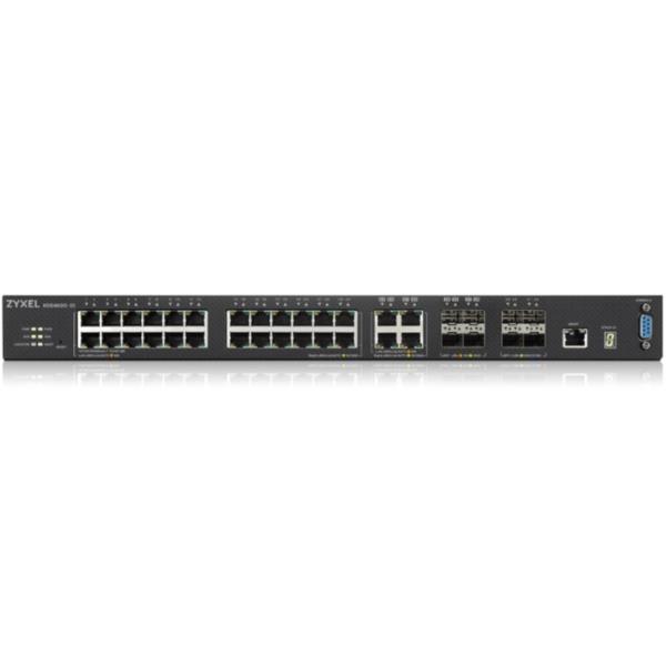Zyxel XGS4600-32 - Switch - L3 - gestito - 24 x 10/100/1000 + 4 x combo Gigabit SFP + 4 x 10 Gigabit SFP+ - montabile su rack