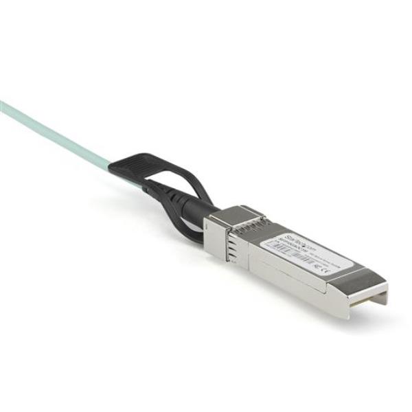 StarTech.com Cavo ottico attivo SFP+ compatibile con Dell EMC AOC-SFP-10G-5M - 5 m (AOCSFP10G5ME) - Cavo Ethernet 10GBase - SFP+ (P) serrato a SFP+ (P) serrato - 5 m - fibra ottica - Active Optical Cable (AOC)