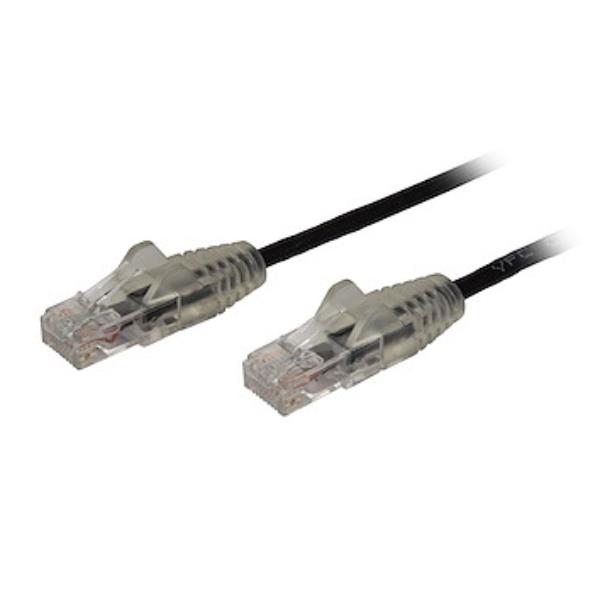 StarTech.com Cavo di Rete Ethernet Snagless CAT6 da 1,5m - Cavo Patch antigroviglio slim RJ45 - Nero (N6PAT150CMBKS) - Cavo patch - RJ-45 (M) a RJ-45 (M) - 1.5 m - UTP - CAT 6 - antiaggrovigliamento, bloccato - nero