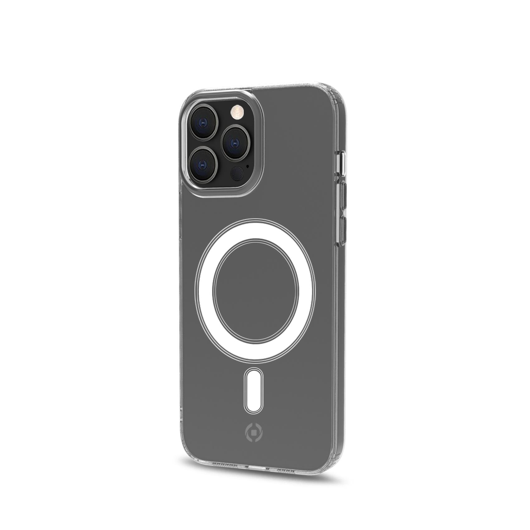 Celly GelskinMag - Cover per cellulare - policarbonato, TPU (poliuretano termoplastico) - trasparente - per Apple iPhone 13 Pro