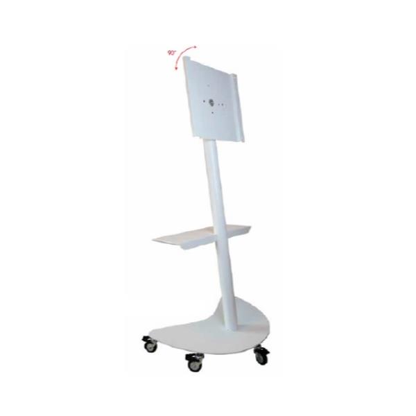 ITB Solution Gyro Trolley - Carrello - per display LCD - bianco - dimensione schermo: 55", 65" - interfaccia montaggio: 400 x 400 mm - per Samsung Flip 2 WM55R, WM65R