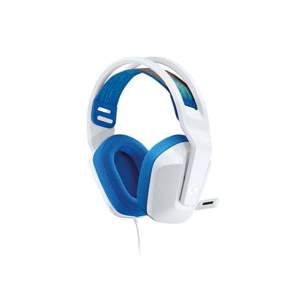 Logitech G G335 Wired Gaming Headset - Cuffie con microfono - dimensione completa - cablato - jack 3,5 mm - bianco - Certificato Discord