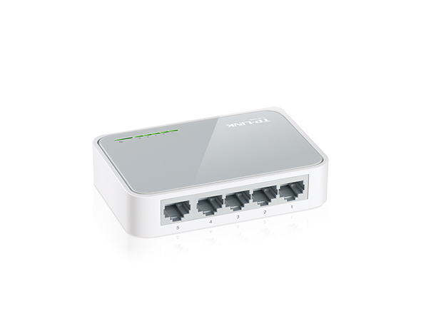 TP-Link TL-SF1005D 5-Port 10/100Mbps Desktop Switch - Switch - 5 x 10/100 - desktop