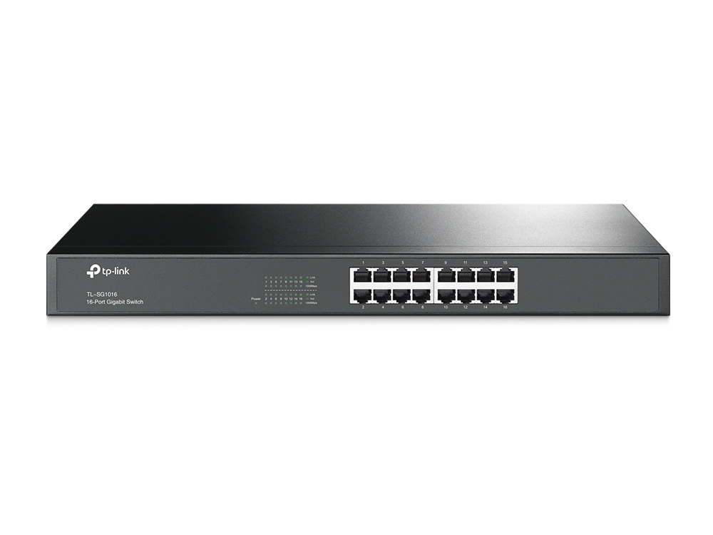 TP-Link TL-SG1016 - Switch - 16 x 10/100/1000 - montabile su rack