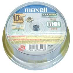 Maxell - 10 x DVD-R - 4.7 GB 8x - campana