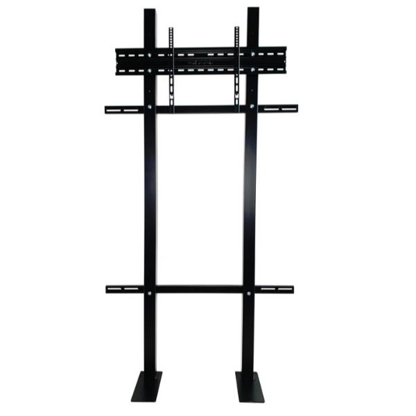 ITB Solution - Kit montaggio (montaggio a muro, staffa di montaggio VESA) - per pannello piatto - 800 x 600, with floor drain - nero - dimensione schermo: 50"-90" - supporto a pavimento
