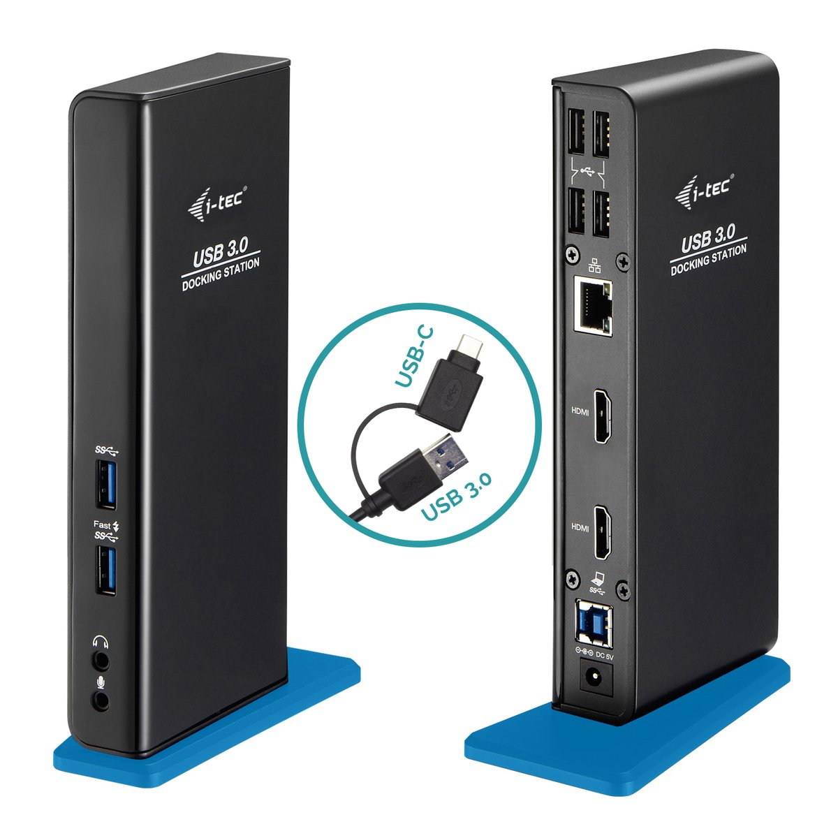 i-Tec USB 3.0/USB-C Dual HDMI Docking Station - …