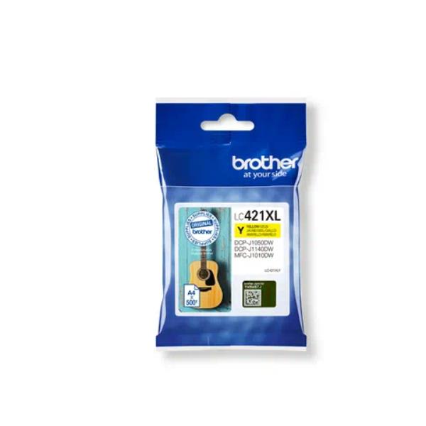 Brother LC421XLY - Alta resa - giallo - originale - cartuccia d'inchiostro - per Brother DCP-J1140DW, MFC-J1010DW, MFC-J1012DW