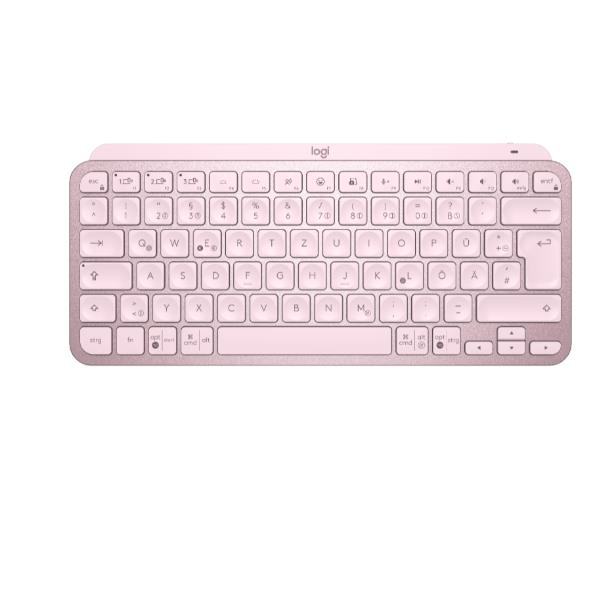 Logitech MX Keys Mini - Tastiera - retroilluminato - Bluetooth - QWERTY - italiana - rosa