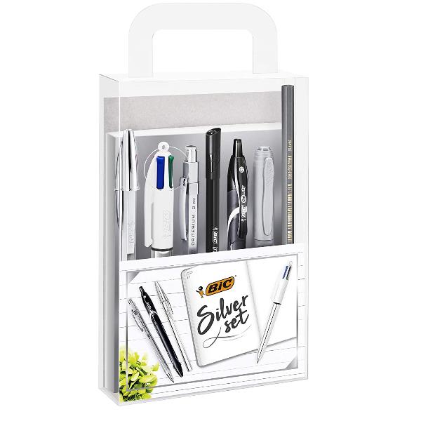 BIC Silver Set - Penna a sfera a …