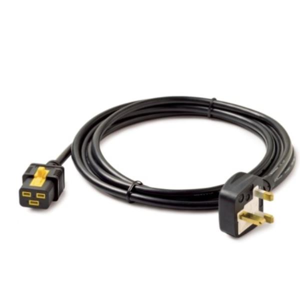 APC - Cavo di alimentazione - IEC 60320 C19 a BS 1363A (M) - 240 V c.a. V - 13 A - 3 m - chiusura aggancio - nero - per P/N: SMT2200I-AR, SMT2200R2I-AR, SMT3000I-AR, SMT3000R2I-AR, SMX3000HVTUS, SRT10RMXLIX806