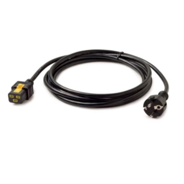 APC - Cavo di alimentazione - IEC 60320 C19 a CEE 7/7 (M) - 240 V c.a. V - 16 A - 3 m - nero - per P/N: SMT2200I-AR, SMT2200R2I-AR, SMT3000I-AR, SMT3000R2I-AR, SRT1500XLI, SRT2200XLI-KR